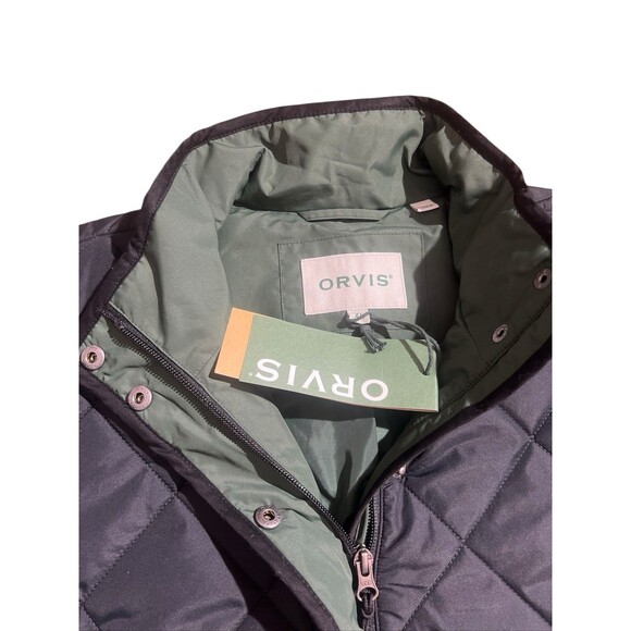 NWT Orvis Quilted Vest Full Zip Insulated Pockets Outdoor Black/Blue Men's Sz XL - Picture 5 of 10